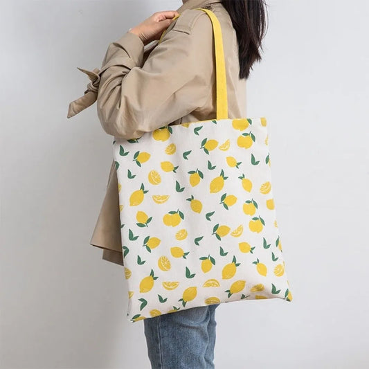 Cabas de plage Fruits d'Été 🍋- Sac tendance femme